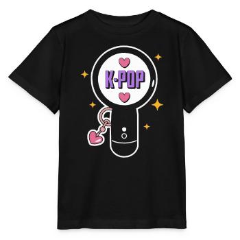 K-Pop Korean Pop Music South Korea Kpop Lightstick - Stanley/Stella MINI CREATOR Kids’ T-Shirt - black - Front - Mikhail (115cm)