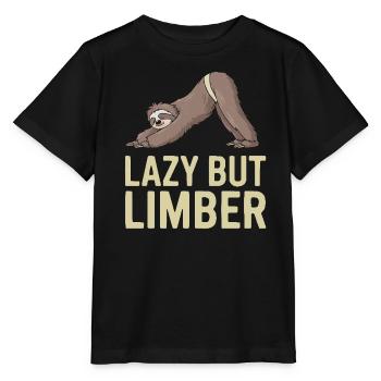 Lazy Sloth Yoga Zen Meditation Yoga Lehrer - Stanley/Stella Kinder T-Shirt MINI CREATOR  - Schwarz - Vorne - Mikhail (115cm)