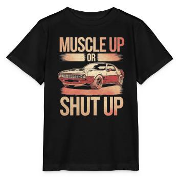 Muscle Car Carguy Vintage Car Collector Automobile - Stanley/Stella MINI CREATOR Kids’ T-Shirt - black - Front - Mikhail (115cm)