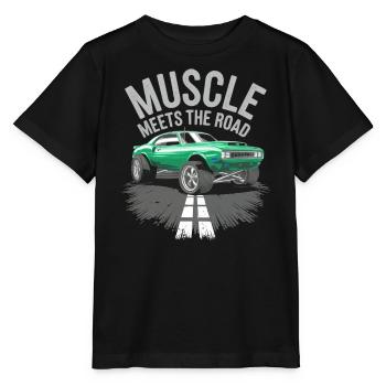 Muscle Car Carguy Vintage Car Collector Automobile - Stanley/Stella MINI CREATOR Kids’ T-Shirt - black - Front - Mikhail (115cm)