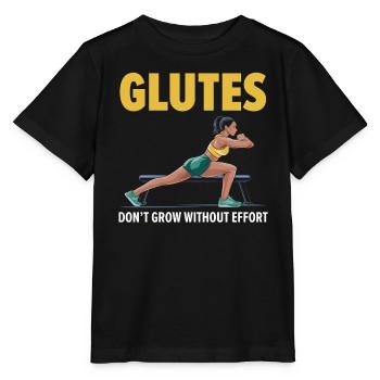 Bulgarische Kniebeuge Übung Fitness Workout Fitnessstudio - Stanley/Stella Kinder T-Shirt MINI CREATOR  - Schwarz - Vorne - Mikhail (115cm)