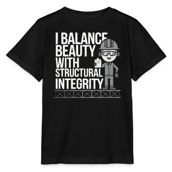 Emploi d’ingénieur en structure Ingénierie des structures - T-shirt bio MINI CREATOR Stanley/Stella Enfant - noir - Devant - Mikhail (115cm)