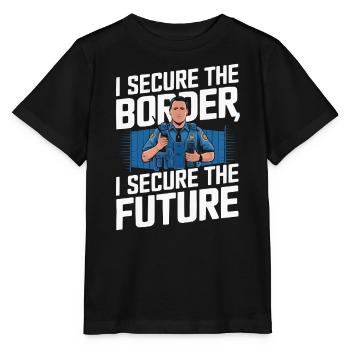 Emplois d’agent des douanes et de la protection des frontières dans les aéroports - T-shirt bio MINI CREATOR Stanley/Stella Enfant - noir - Devant - Mikhail (115cm)