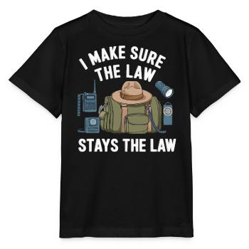 Emplois d’agent des douanes et de la protection des frontières dans les aéroports - T-shirt bio MINI CREATOR Stanley/Stella Enfant - noir - Devant - Mikhail (115cm)