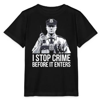 Emplois d’agent des douanes et de la protection des frontières dans les aéroports - T-shirt bio MINI CREATOR Stanley/Stella Enfant - noir - Devant - Mikhail (115cm)