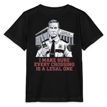 Emplois d’agent des douanes et de la protection des frontières dans les aéroports - T-shirt bio MINI CREATOR Stanley/Stella Enfant - noir - Devant - Mikhail (115cm)