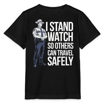 Emplois d’agent des douanes et de la protection des frontières dans les aéroports - T-shirt bio MINI CREATOR Stanley/Stella Enfant - noir - Devant - Mikhail (115cm)