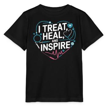 Profession d’assistant médical Médecine médicale - T-shirt bio MINI CREATOR Stanley/Stella Enfant - noir - Devant - Mikhail (115cm)