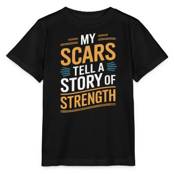 Cancer Survivor Chemotherapy Chemo Beat Cancer - Stanley/Stella MINI CREATOR Kids’ T-Shirt - black - Front - Mikhail (115cm)