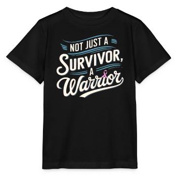 Cancer Survivor Chemotherapy Chemo Beat Cancer - Stanley/Stella MINI CREATOR Kids’ T-Shirt - black - Front - Mikhail (115cm)