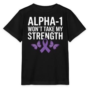 Trouble de la conscience du déficit en alpha-1 antitrypsine - T-shirt bio MINI CREATOR Stanley/Stella Enfant - noir - Devant - Mikhail (115cm)