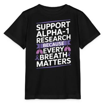 Trouble de la conscience du déficit en alpha-1 antitrypsine - T-shirt bio MINI CREATOR Stanley/Stella Enfant - noir - Devant - Mikhail (115cm)