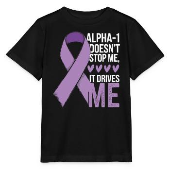 Trouble de la conscience du déficit en alpha-1 antitrypsine - T-shirt bio MINI CREATOR Stanley/Stella Enfant - noir - Devant - Mikhail (115cm)