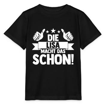 Lisa - Stanley/Stella Kinder T-Shirt MINI CREATOR  - Schwarz - Vorne - Mikhail (115cm)