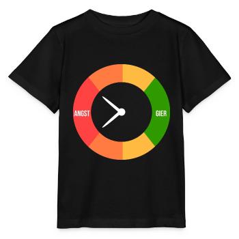 Angst > Gier - Stanley/Stella Kinder T-Shirt MINI CREATOR  - Schwarz - Vorne - Mikhail (115cm)