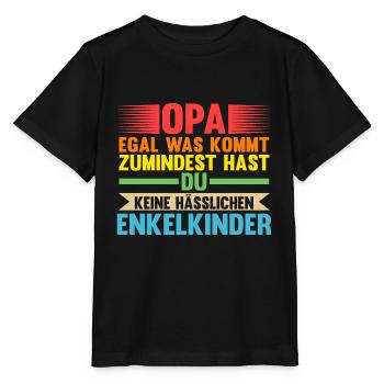 Großvater Enkelkinder Opa - Stanley/Stella Kinder T-Shirt MINI CREATOR  - Schwarz - Vorne - Mikhail (115cm)