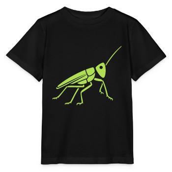Heuschrecke - Stanley/Stella Kinder T-Shirt MINI CREATOR  - Schwarz - Vorne - Mikhail (115cm)