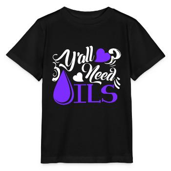 Essential Oil Need Essential Oils - Stanley/Stella MINI CREATOR Kids’ T-Shirt - black - Front - Mikhail (115cm)