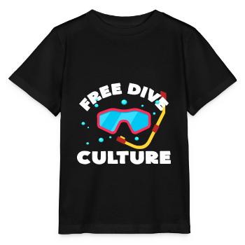 Freediving - Stanley/Stella MINI CREATOR Kids’ T-Shirt - black - Front - Mikhail (115cm)
