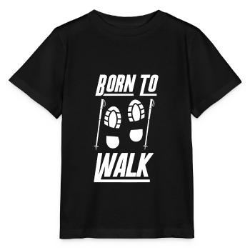 Nordic Walking Born to Walk - Stanley/Stella MINI CREATOR Kids’ T-Shirt - black - Front - Mikhail (115cm)