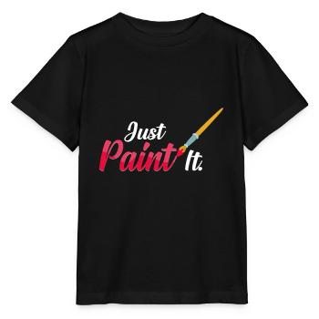 peinture - T-shirt bio MINI CREATOR Stanley/Stella Enfant - noir - Devant - Mikhail (115cm)