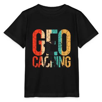Geocaching - T-shirt bio MINI CREATOR Stanley/Stella Enfant - noir - Devant - Mikhail (115cm)