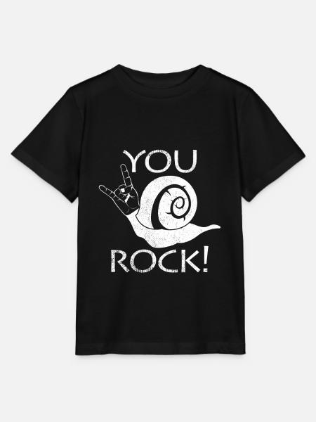 Rock and Roll slak Funny Sayings Gift - Stanley/Stella T-shirt MINI CREATOR til børn - sort