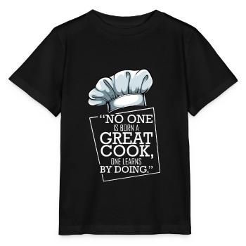 Chefkoch - Stanley/Stella Kinder T-Shirt MINI CREATOR  - Schwarz - Vorne - Mikhail (115cm)
