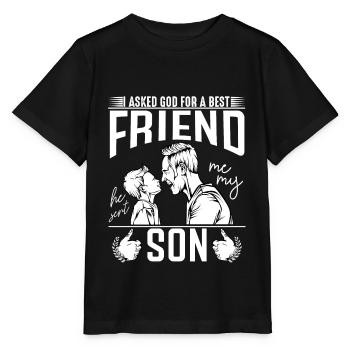 Vater und Sohn - Stanley/Stella Kinder T-Shirt MINI CREATOR  - Schwarz - Vorne - Mikhail (115cm)