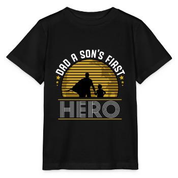 father and son - Stanley/Stella MINI CREATOR Kids’ T-Shirt - black - Front - Mikhail (115cm)