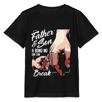 father and son - Stanley/Stella MINI CREATOR Kids’ T-Shirt - black - Front - Mikhail (115cm)