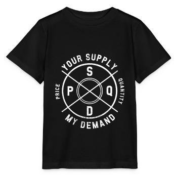 Cool economist statement economy economics gift - Stanley/Stella MINI CREATOR Kids’ T-Shirt - black - Front - Mikhail (115cm)