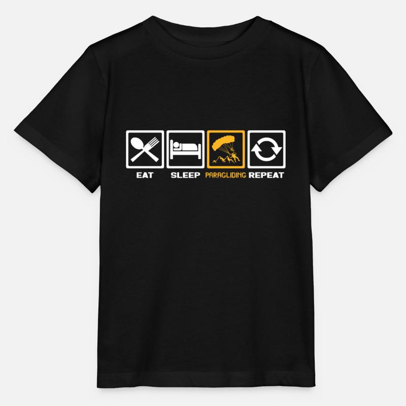 Gleitschirmfliegen - Stanley/Stella Kinder T-Shirt MINI CREATOR  - Schwarz