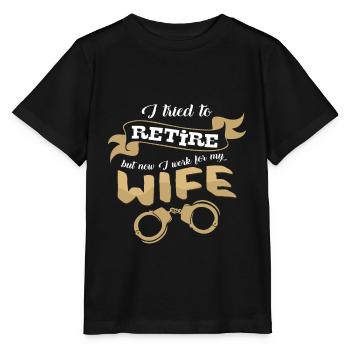 retirement - Stanley/Stella MINI CREATOR Kids’ T-Shirt - black - Front - Mikhail (115cm)