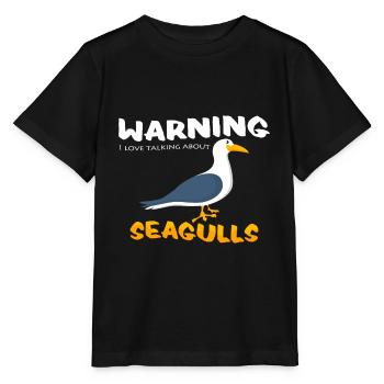 seagulls - Stanley/Stella MINI CREATOR Kids’ T-Shirt - black - Front - Mikhail (115cm)
