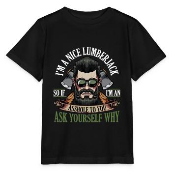 lumberjack - Stanley/Stella MINI CREATOR Kids’ T-Shirt - black - Front - Mikhail (115cm)