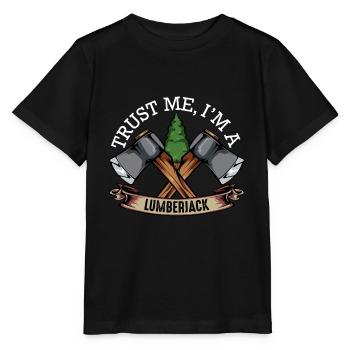 lumberjack - Stanley/Stella MINI CREATOR Kids’ T-Shirt - black - Front - Mikhail (115cm)