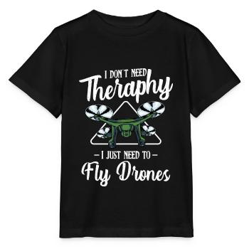 drones - T-shirt bio MINI CREATOR Stanley/Stella Enfant - noir - Devant - Mikhail (115cm)