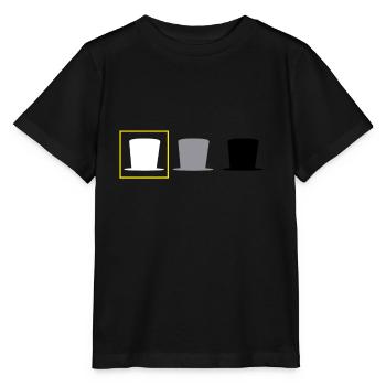 Hacker Cyber Security Pentester White A Hacker - T-shirt bio MINI CREATOR Stanley/Stella Enfant - noir - Devant - Mikhail (115cm)