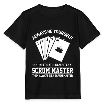 Scrum Master Agile Software Développement - T-shirt bio MINI CREATOR Stanley/Stella Enfant - noir - Devant - Mikhail (115cm)
