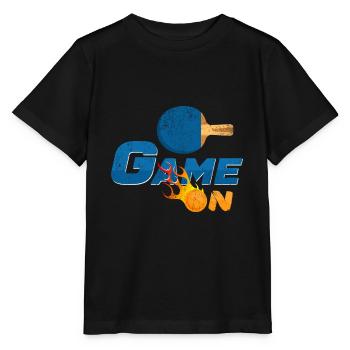 Game On Pingpong Tischtennisspieler Geschenk - Stanley/Stella Kinder T-Shirt MINI CREATOR  - Schwarz - Vorne - Mikhail (115cm)