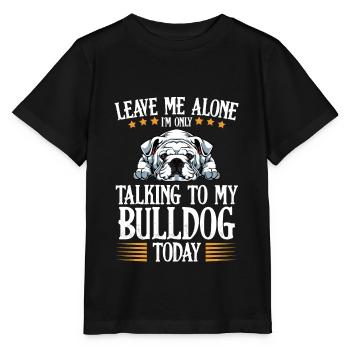 Bouledogue - T-shirt bio MINI CREATOR Stanley/Stella Enfant - noir - Devant - Mikhail (115cm)
