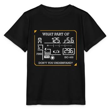 photographer - Stanley/Stella MINI CREATOR Kids’ T-Shirt - black - Front - Mikhail (115cm)