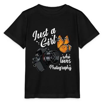 Fotograf - Stanley/Stella Kinder T-Shirt MINI CREATOR  - Schwarz - Vorne - Mikhail (115cm)