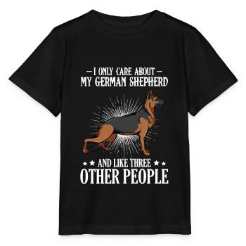 berger allemand - T-shirt bio MINI CREATOR Stanley/Stella Enfant - noir - Devant - Mikhail (115cm)