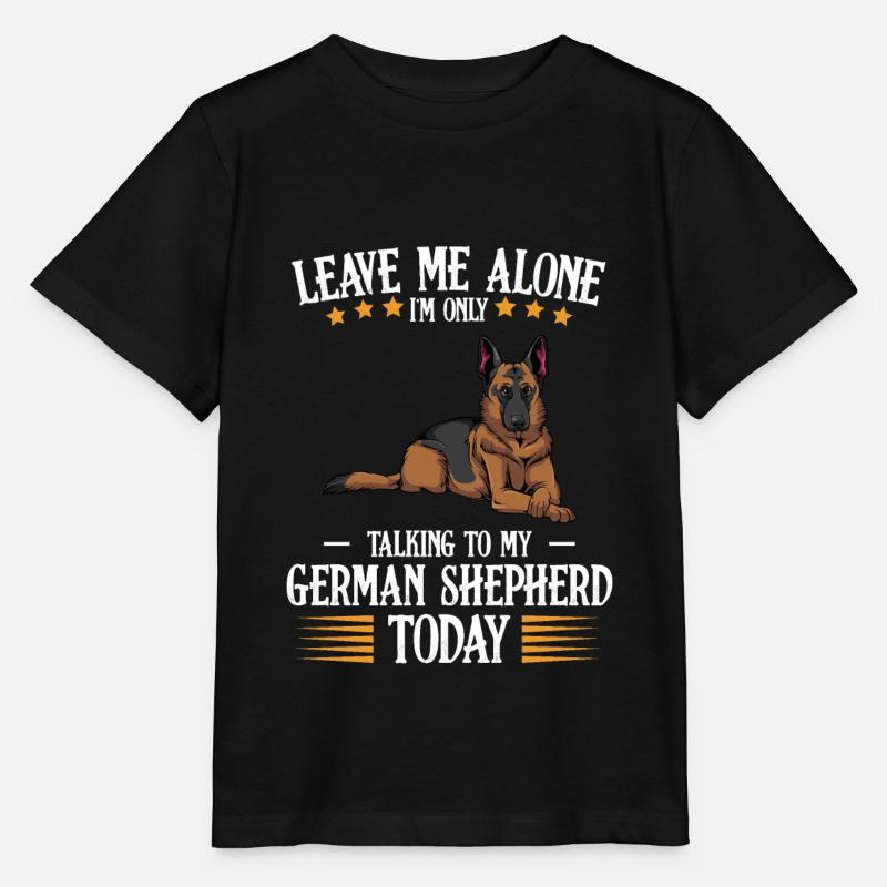 German shepherd - Stanley/Stella MINI CREATOR Kids’ T-Shirt - black