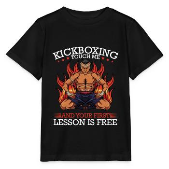 Kickboxing - Stanley/Stella Kinder T-Shirt MINI CREATOR  - Schwarz - Vorne - Mikhail (115cm)
