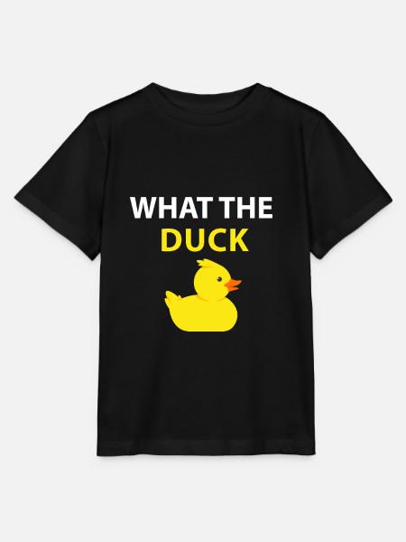 Grappige eend cadeau wat de eend - T-shirt MINI CREATOR barn från Stanley/Stella - svart