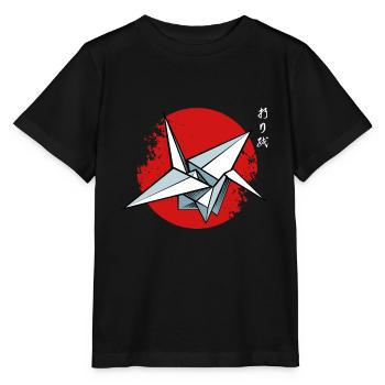 origami - T-shirt bio MINI CREATOR Stanley/Stella Enfant - noir - Devant - Mikhail (115cm)