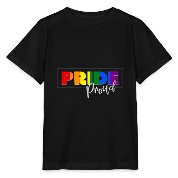 Gay Pride - T-shirt bio MINI CREATOR Stanley/Stella Enfant - noir - Devant - Mikhail (115cm)